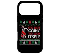 It's Not Going to Lick Itself - Funny Ugly Christmas Sweater Case for iPhone 17 Pro Max