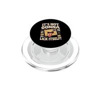 It's Not Gonna Lick Itself Candy Cane Fruitcake Holiday PopSockets PopGrip for MagSafe