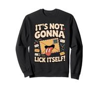 It's Not Gonna Lick Itself Candy Cane Fruitcake Holiday Sweatshirt