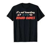 It's Not Hoarding If It's Board Games Game Night Board Gamer T-Shirt, Men, Black, 3X-Large