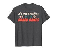 It's Not Hoarding If It's Board Games Game Night Board Gamer T-Shirt, Men, Dark Heather Grey, X-Large