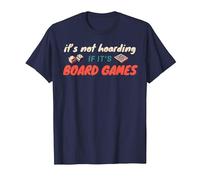It's Not Hoarding If It's Board Games Game Night Board Gamer T-Shirt, Men, Navy Blue, XX-Large