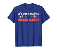 It's Not Hoarding If It's Board Games Game Night Board Gamer T-Shirt, Men, Royal Blue, Medium