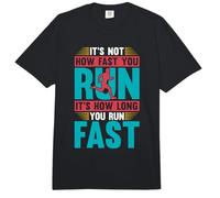 It's Not How Fast You Run Love Running Cross Country Running Comfort Colors Adult Heavyweight T-Shirt