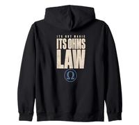 Its Not Magic Its Ohms Law Electrician Humor Zip Hoodie