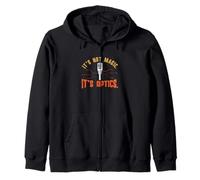 It's Not Magic It's Optics Funny Fiber Optic Technicians Zip Hoodie