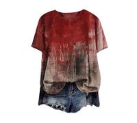 It's Not My Blood Splatter Bloody Blood Stained T-Shirt Halloween T Shirt Women, Halloween Costumes Bloody, Halloween Shirt Blood, Bloody Hand Print Shirts, Blood-Splatter Tshirt (c-Black, S)