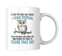 It's Not My Fault You Thought I Was Normal Funny Coffee Mug 11oz, Quirky Personality Humor Novelty Mug, Double Sided Printed White Ceramic Cup for Unique Friends