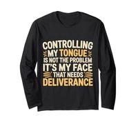 It's Not My Tongue It's My Face That's The Issue - Long Sleeve T-Shirt