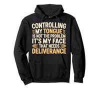 It's Not My Tongue It's My Face That's The Issue - Pullover Hoodie