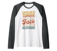 It's Not My Tongue It's My Face That's The Issue - Raglan Baseball Tee