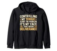 It's Not My Tongue It's My Face That's The Issue - Zip Hoodie