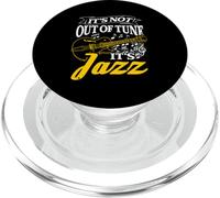 IT'S NOT OUT OF TUNE IT'S Jazz Music Genre PopSockets PopGrip for MagSafe