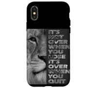 It's Not Over When You Lose - Do Not Quit - Sport Motivation Case for iPhone X/XS