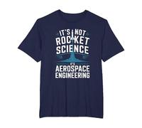 It's Not Rocket Science It's Aerospace Engineering T-Shirt, Men's Big and Tall, Navy Blue, 5X Tall
