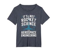 It's Not Rocket Science It's Aerospace Engineering T-Shirt, Women's Plus, Heather Blue, 2X