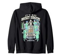 It's Not Rocket Surgery Sarcastic Science Funny Scientist Zip Hoodie