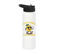 It's Not Summer Until The Lemons Get Squeezed Retro Lemonade Stainless Steel Insulated Water Bottle