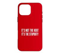 It's Not The Heat It's The Stupidity Funny Hot Summer Case for iPhone 16 Pro Max
