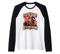 It's Not The Size of The Wand Funny Wizard Magic Mana Raglan Baseball Tee