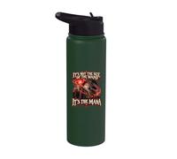It's Not The Size of The Wand Funny Wizard Magic Mana Stainless Steel Insulated Water Bottle