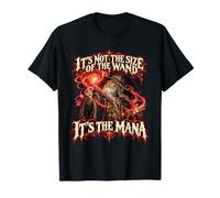 It's Not The Size of The Wand Funny Wizard Magic Mana T-Shirt