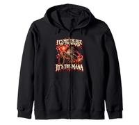 It's Not The Size Of The Wand Funny Wizard Magic Mana Zip Hoodie