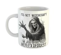 Its Not Witchcraft I'm Just The Best Reflexologist Mug Scary Witch Gift for Professionals, 11 oz Ceramic Mug