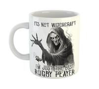 Its Not Witchcraft I'm Just The Best Rugby Player Mug Scary Witch Gift for Professionals, 11 oz Ceramic Mug