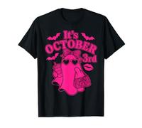 Its October 3rd Ghost Bow Eyewear Handbag Drink Motif Value Graphic T-Shirt