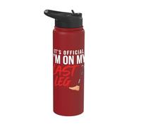 It's Official I'm On My Last Leg Funny Amputee Leg Joke Stainless Steel Insulated Water Bottle