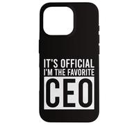 It's Official I'm The Favorite CEO Funny Birthday Case for iPhone 16 Pro