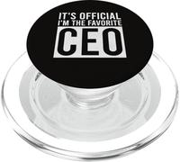It's Official I'm The Favorite CEO Funny Birthday PopSockets PopGrip for MagSafe