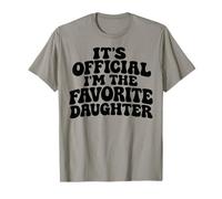 It's Official I'm The Favorite Daughter Funny Kid Son T-Shirt