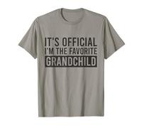 It's Official I'm The Favorite Grandchild Birthday Saying T-Shirt