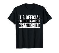 It's Official I'm The Favorite Grandchild Funny Birthday T-Shirt