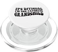 It's Official I'm The Favorite Grandchild Funny Groovy PopSockets PopGrip for MagSafe