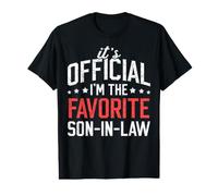 It's Official I'm The Favorite Son-in-Law Funny Dad Father Value Graphic T-Shirt