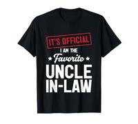 It's Official I'm The Favorite Uncle-In-Law Gifts T-Shirt