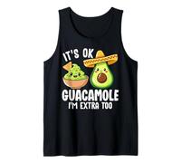 It's OK Guacamole I'm Extra Too Funny Avocado Pun Tank Top