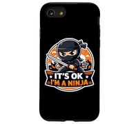 It's OK I'm A Ninja Funny Cartoon Quote Saying Joke Slogan Case for iPhone SE (2020) / 7/8