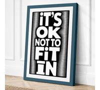 It's OK Not to Fit In Canvas Wall Art Print 24x16 Inch (61 x 41 cm)