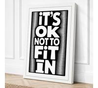 It's OK Not to Fit In Canvas Wall Art Print 24x16 Inch (61 x 41 cm)