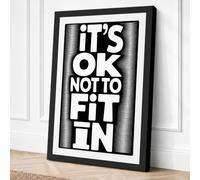 It's OK Not to Fit In Canvas Wall Art Print 30x20 Inch (76 x 51 cm)