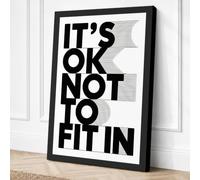It's OK Not to Fit In Canvas Wall Art Print 30x20 Inch (76 x 51 cm)
