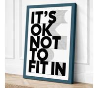 It's OK Not to Fit In Canvas Wall Art Print 36x24 Inch (91 x 61 cm)