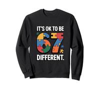 Its Ok To Be 6 7 Different Autism Puzzle Support Sweatshirt