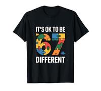 Its Ok to Be 6 7 Different Autism Puzzle Support T-Shirt