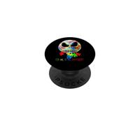 It's Ok To Be A Little Different Autism Funny Skeleton PopSockets Adhesive PopGrip
