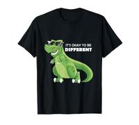 It's Ok To Be A Little Different dinosaur Vintage Autism T-Shirt